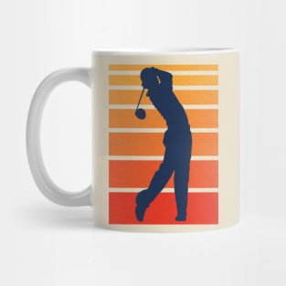 Vintage Men Golf Silhouette Mug